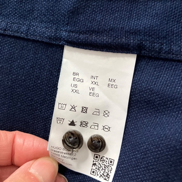 Hugo Boss Men’s Navy Long Sleeve Cotton Shirt 💙 - Picture 7 of 8